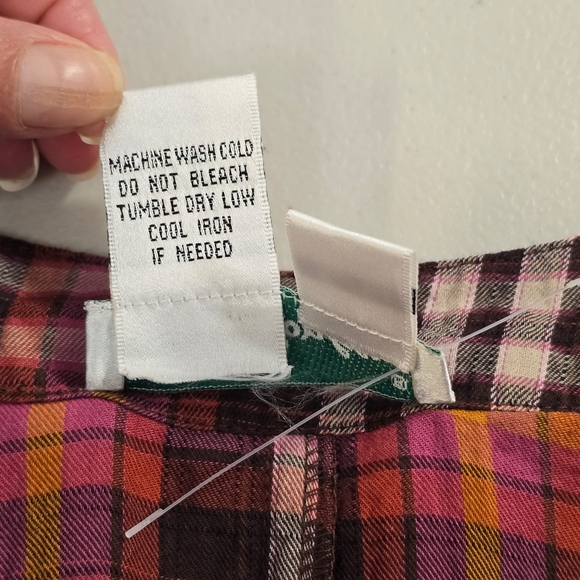 Ulla Popken 1X (16/18) Women's Plaid Button-Down Shirt  Light Weight - Picture 8 of 9